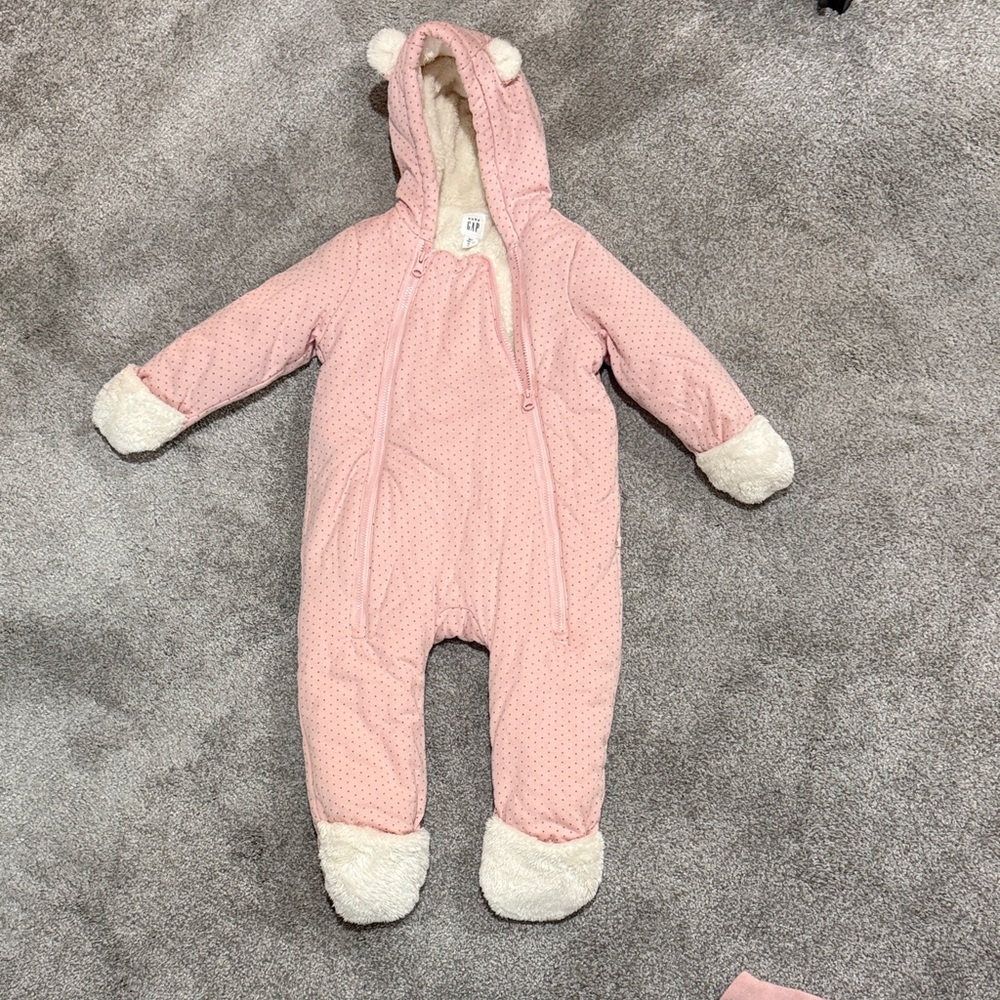 GAP Blush Pink One Piece with Cream Details